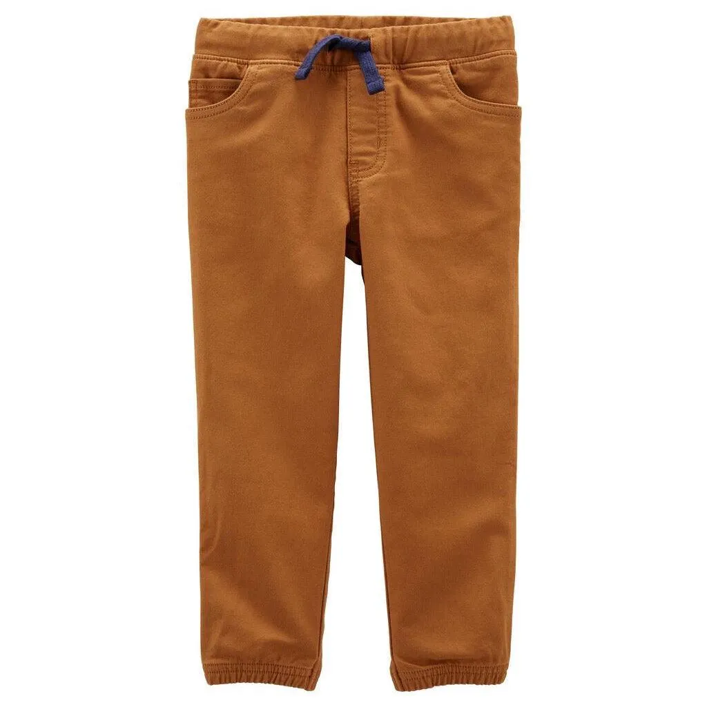 Pantalon Carter’s con jareta color mostaza niño preescolar