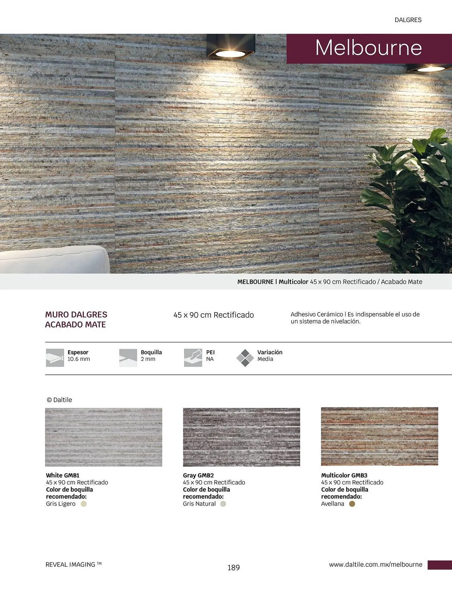Catálogo de Catálogo Daltile 1 de enero al 31 de diciembre 2024 - Pagina 189