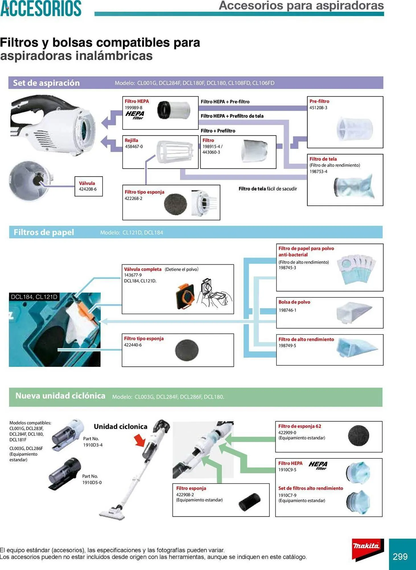 Catálogo de Catálogo Makita 8 de julio al 31 de diciembre 2025 - Pagina 299