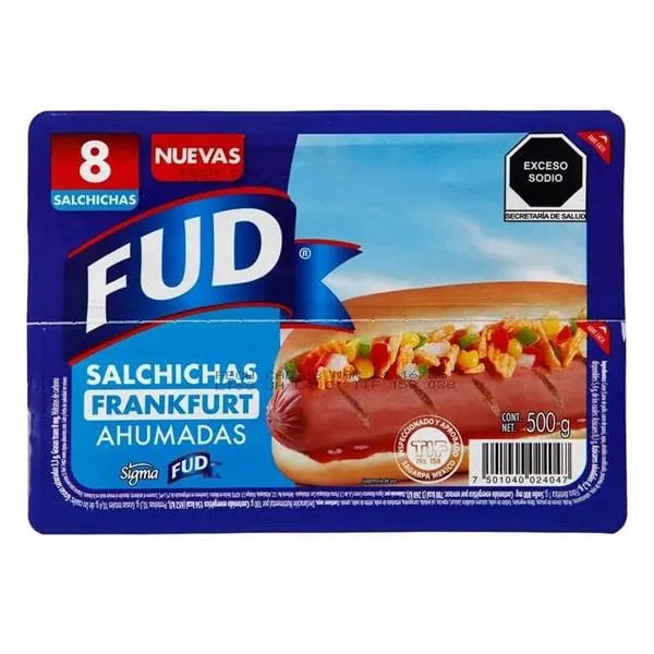 Salchicha Fud frankfurt ahum 500 g