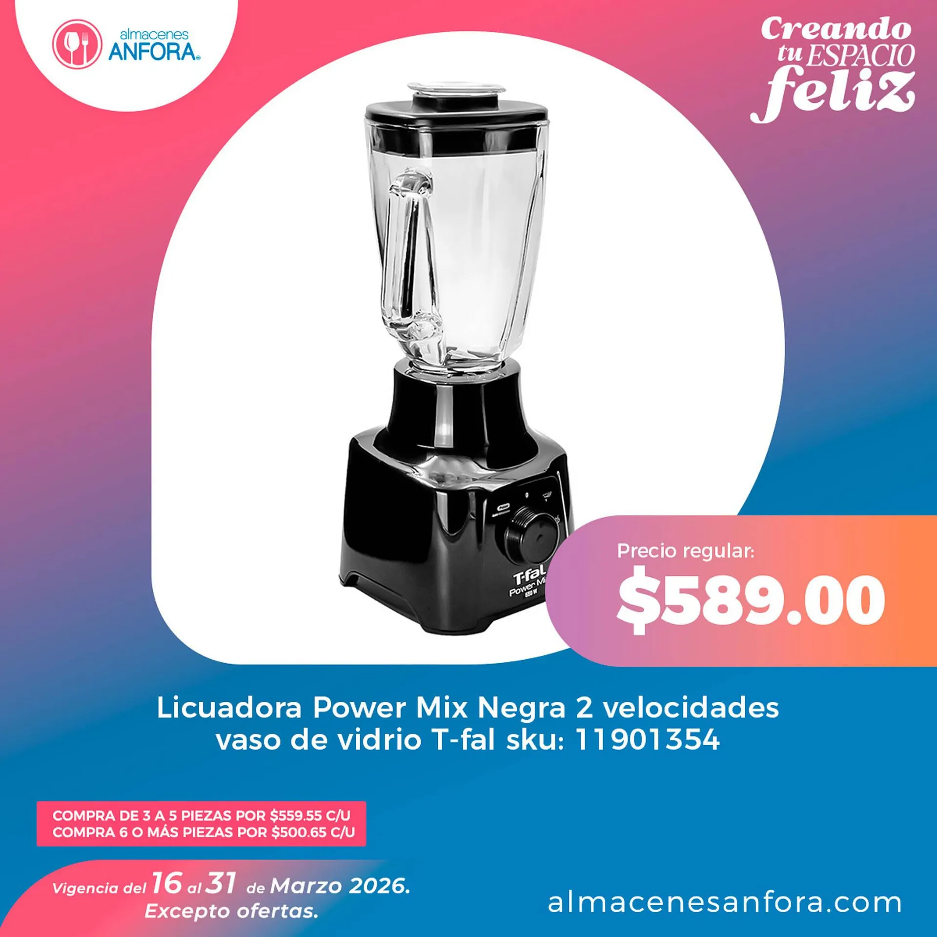 Catálogo de Catálogo Almacenes Anfora 19 de marzo al 31 de marzo 2026 - Pagina 1