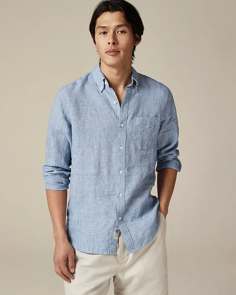 Slim Baird McNutt Irish linen shirt