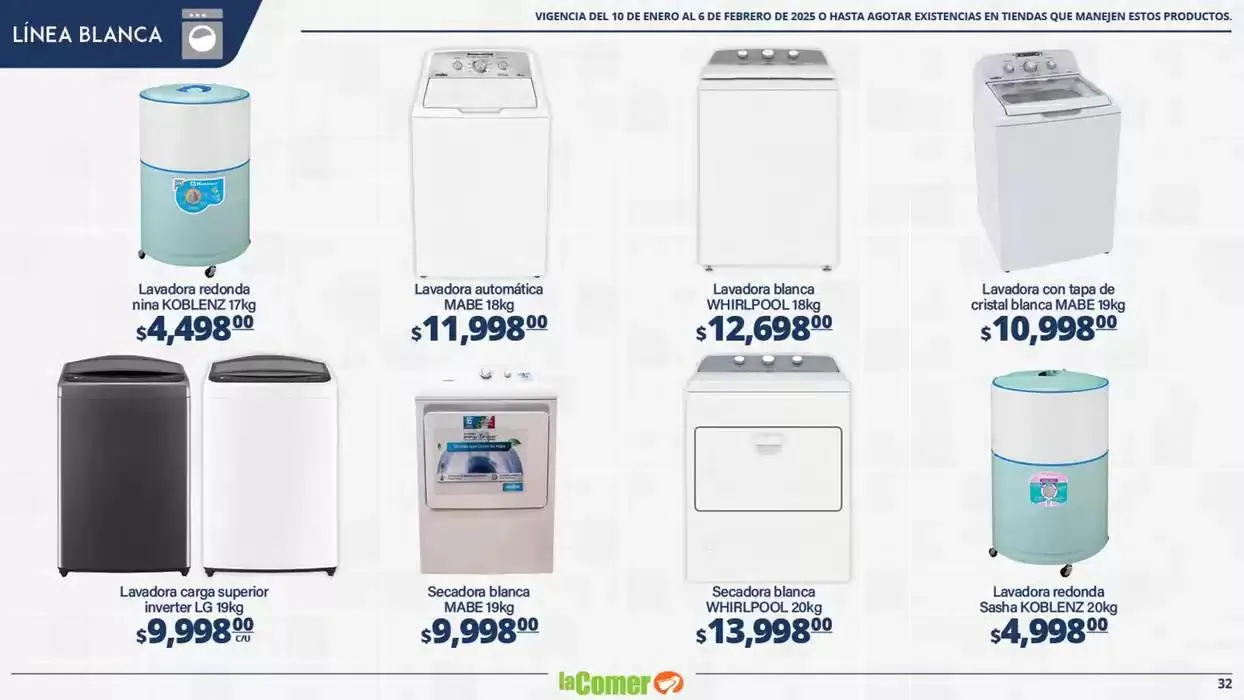 Catálogo de LIMPIA , Desinfecta, organiza, AHORRA 10 de enero al 6 de febrero 2025 - Pagina 32