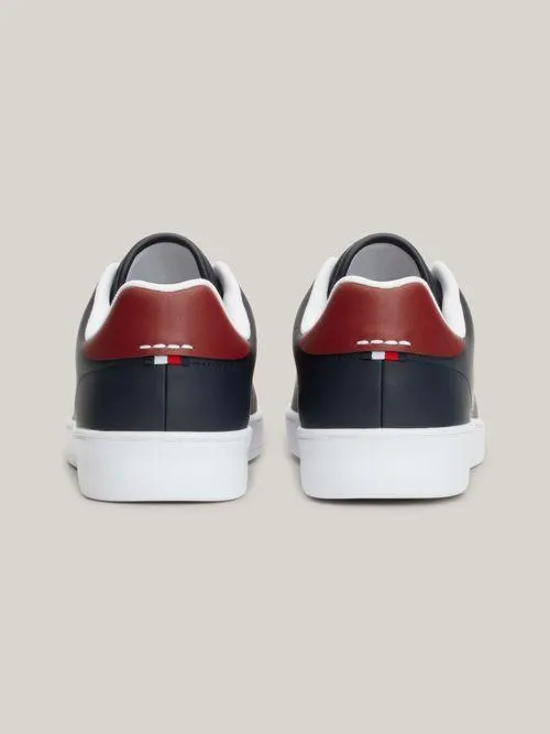 Tenis cupsole con talón a contraste de hombre Tommy Hilfiger