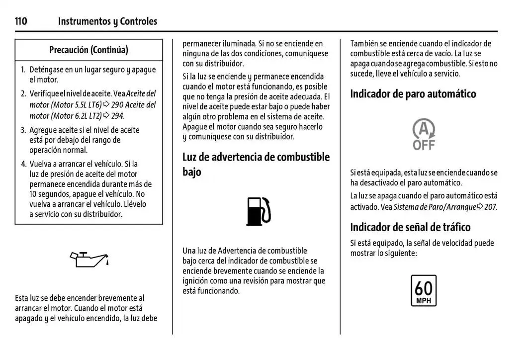 Catálogo de Chevrolet Corvette Stingray Manual del propietario 22 de enero al 31 de diciembre 2025 - Pagina 111