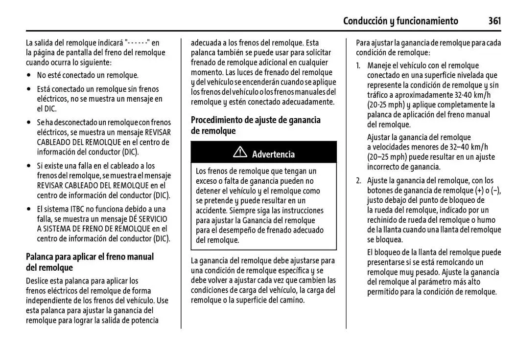Catálogo de Cheyenne 2025 Manual del propietario 22 de enero al 31 de diciembre 2025 - Pagina 362