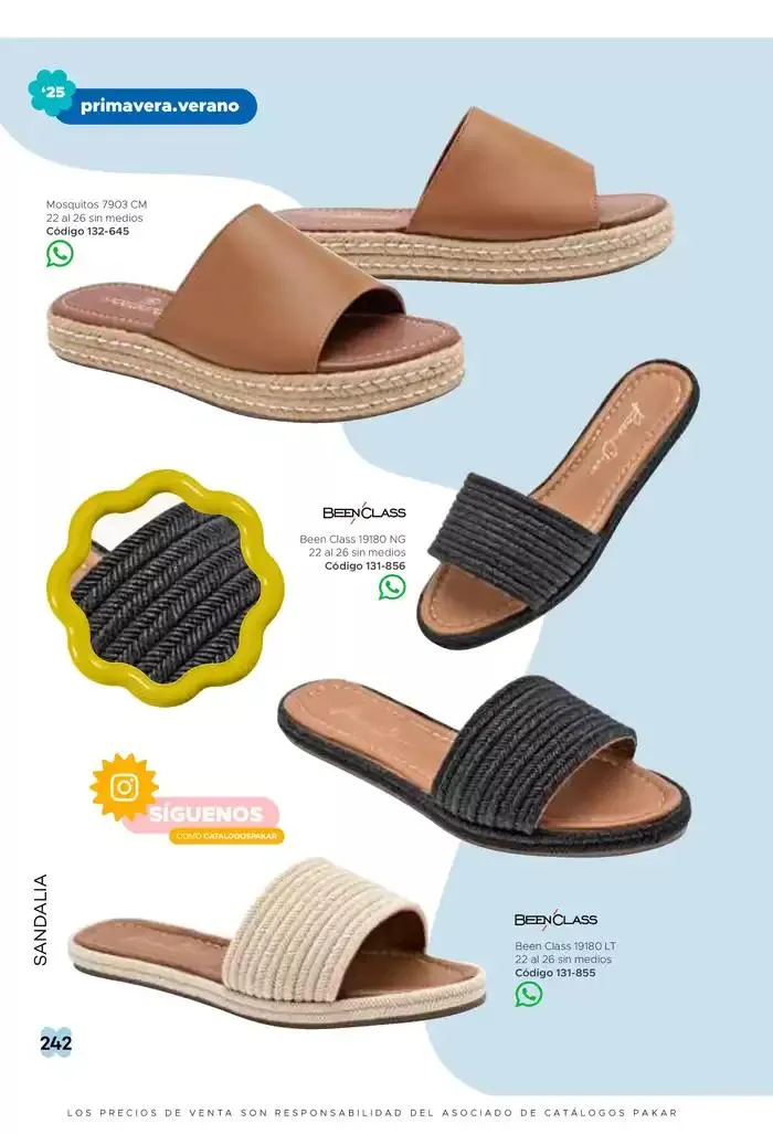 Catálogo de Pakar Sandalia 31 de enero al 31 de mayo 2025 - Pagina 242