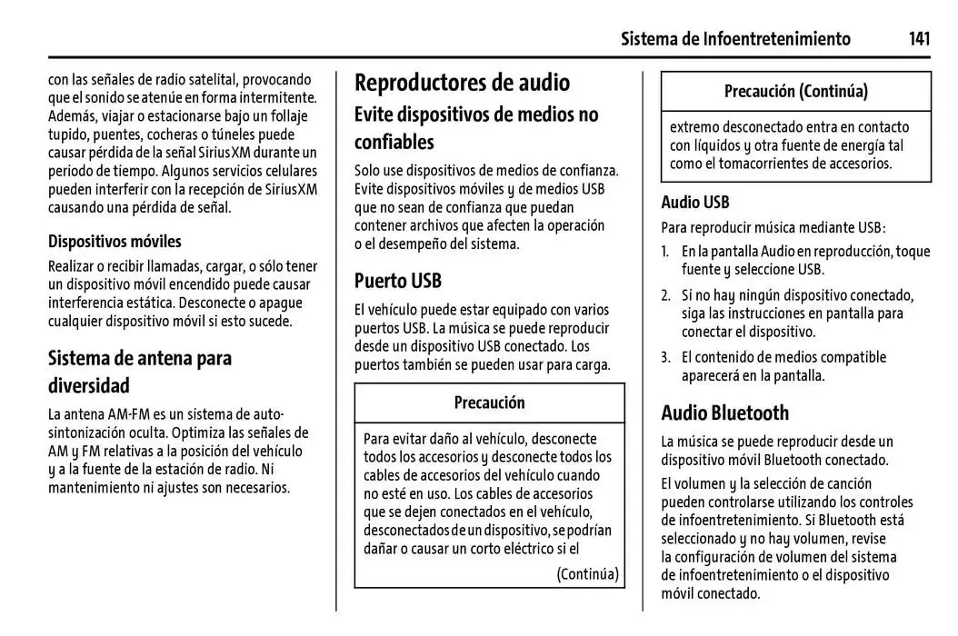 Catálogo de Chevrolet Corvette Stingray Manual del propietario 22 de enero al 31 de diciembre 2025 - Pagina 142