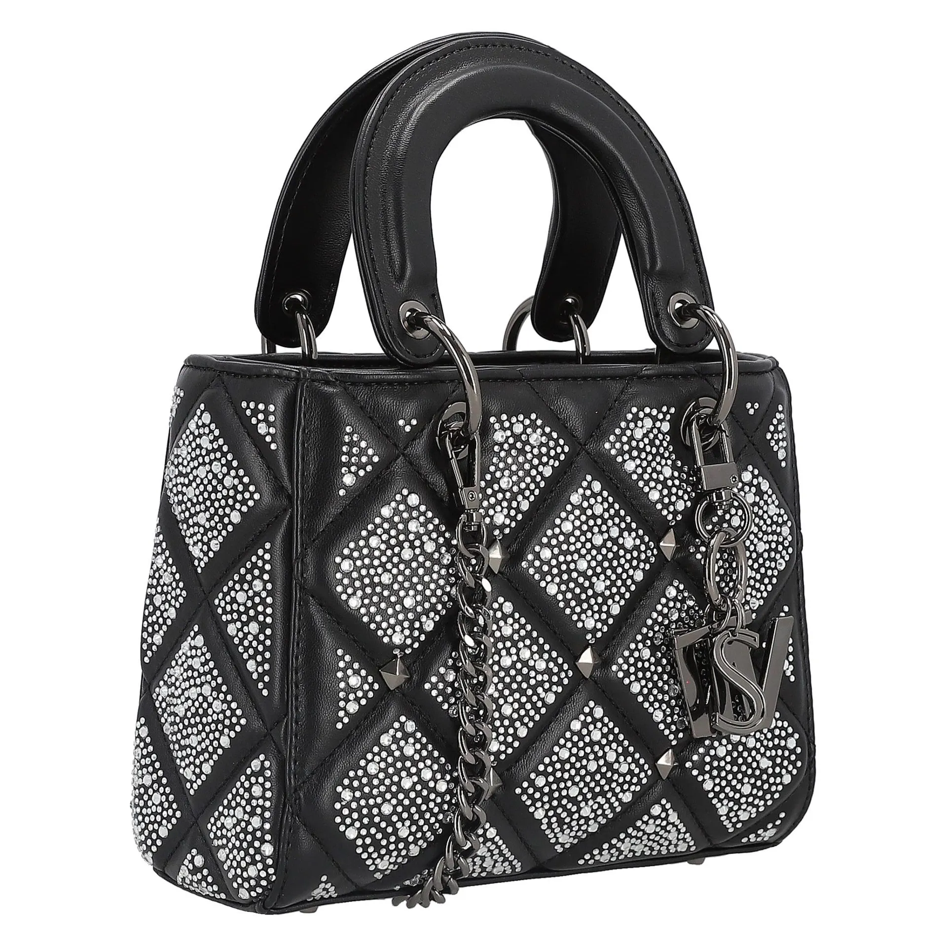 Bolsa Crossbody Fioree2 Trofa Sintetico Negro Plata Westies