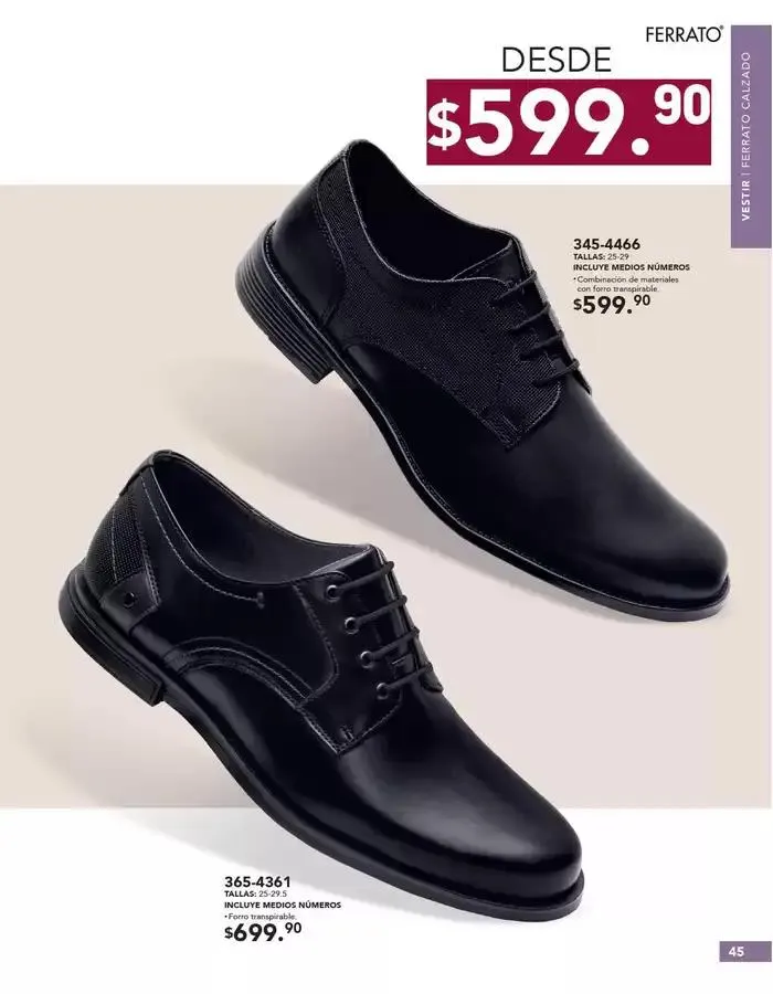 Catálogo de ANDREA | CALZADO CABALLERO 26 de enero al 24 de mayo 2025 - Pagina 45