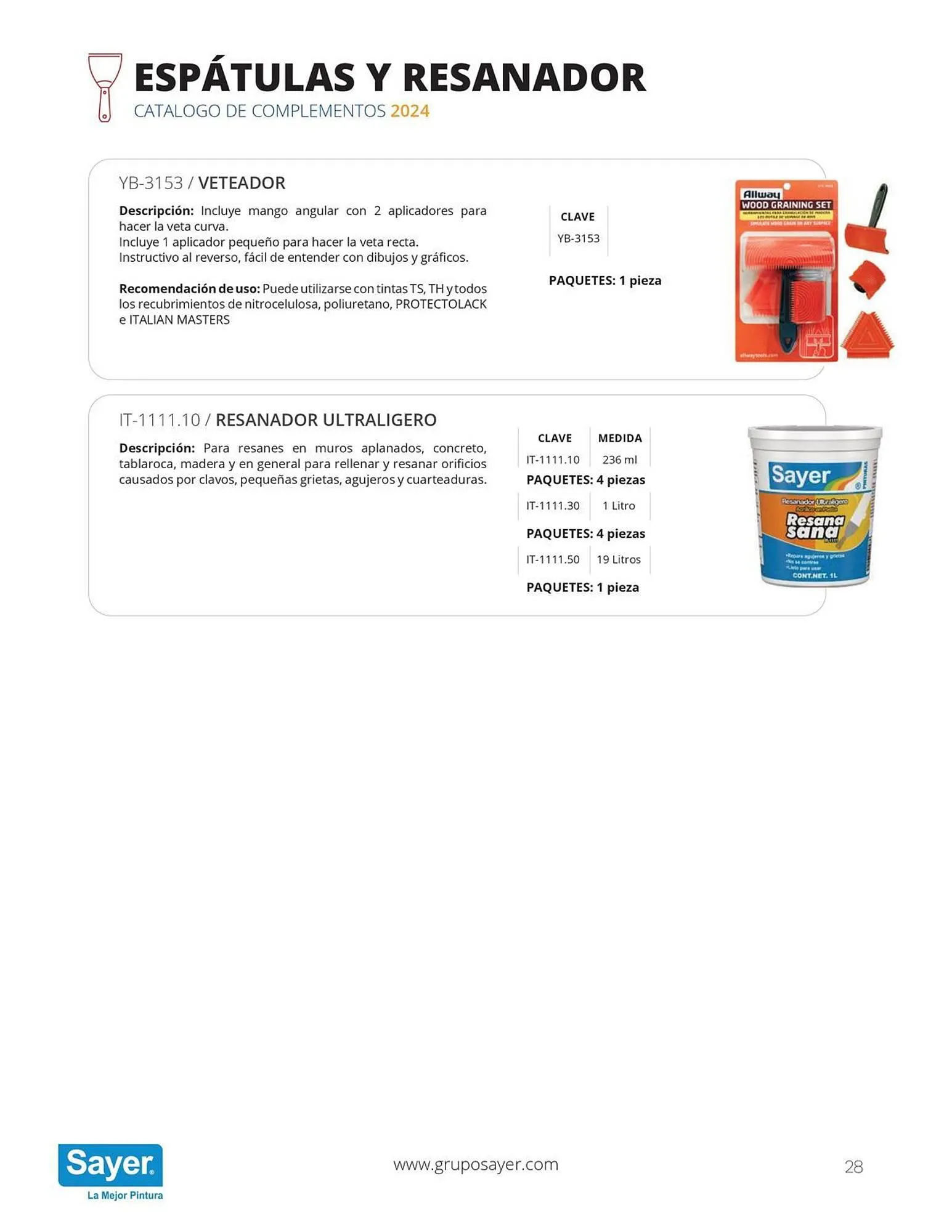 Catálogo de Catálogo Sayer 3 de enero al 31 de diciembre 2024 - Pagina 28