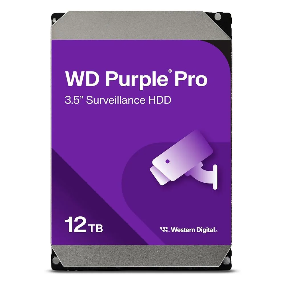 Disco Duro Interno Western Digital 12Tb 3.5" 7200Rpm 256Mb Sata 3 Wd121Purp(Mx)"