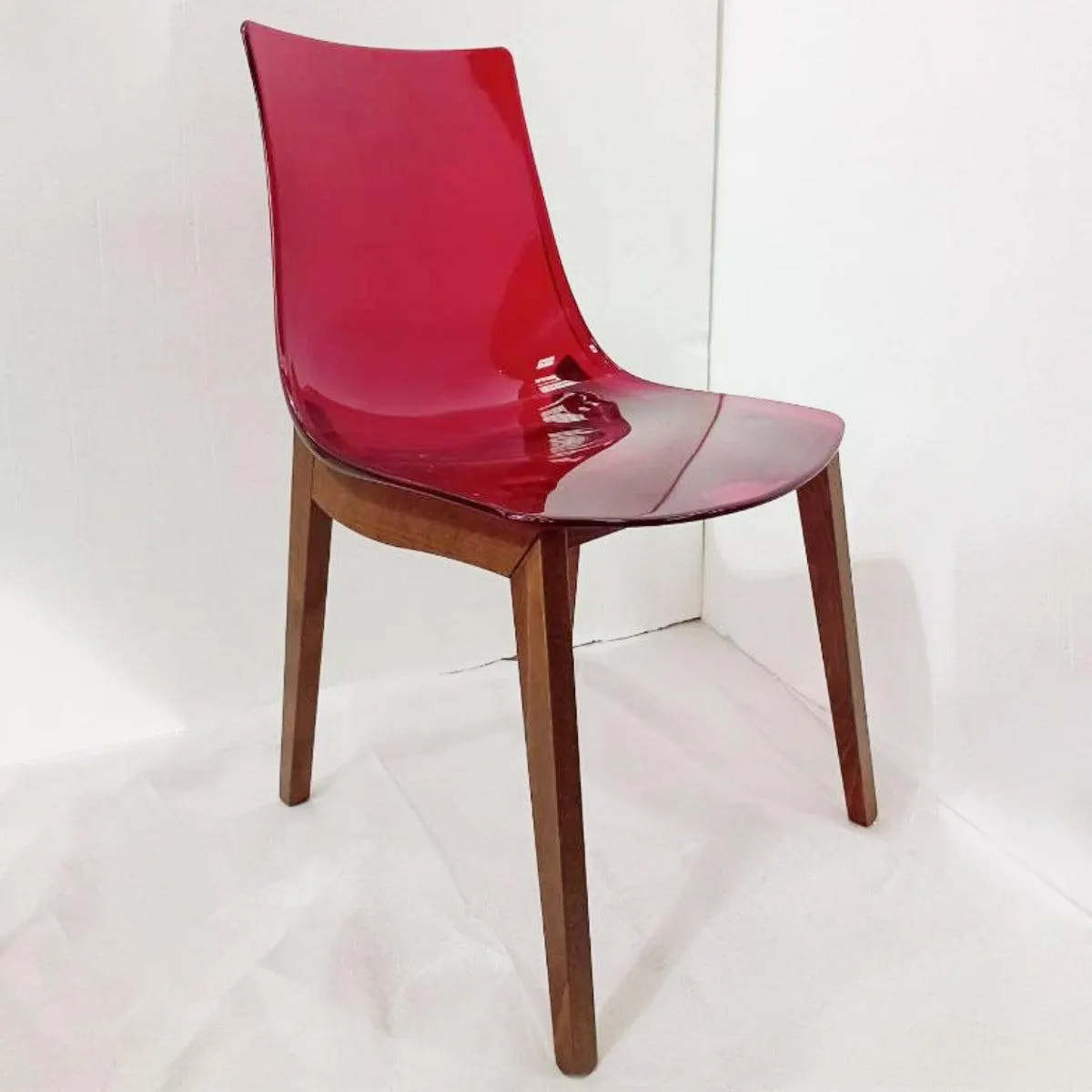 set de 2 sillas led rojo