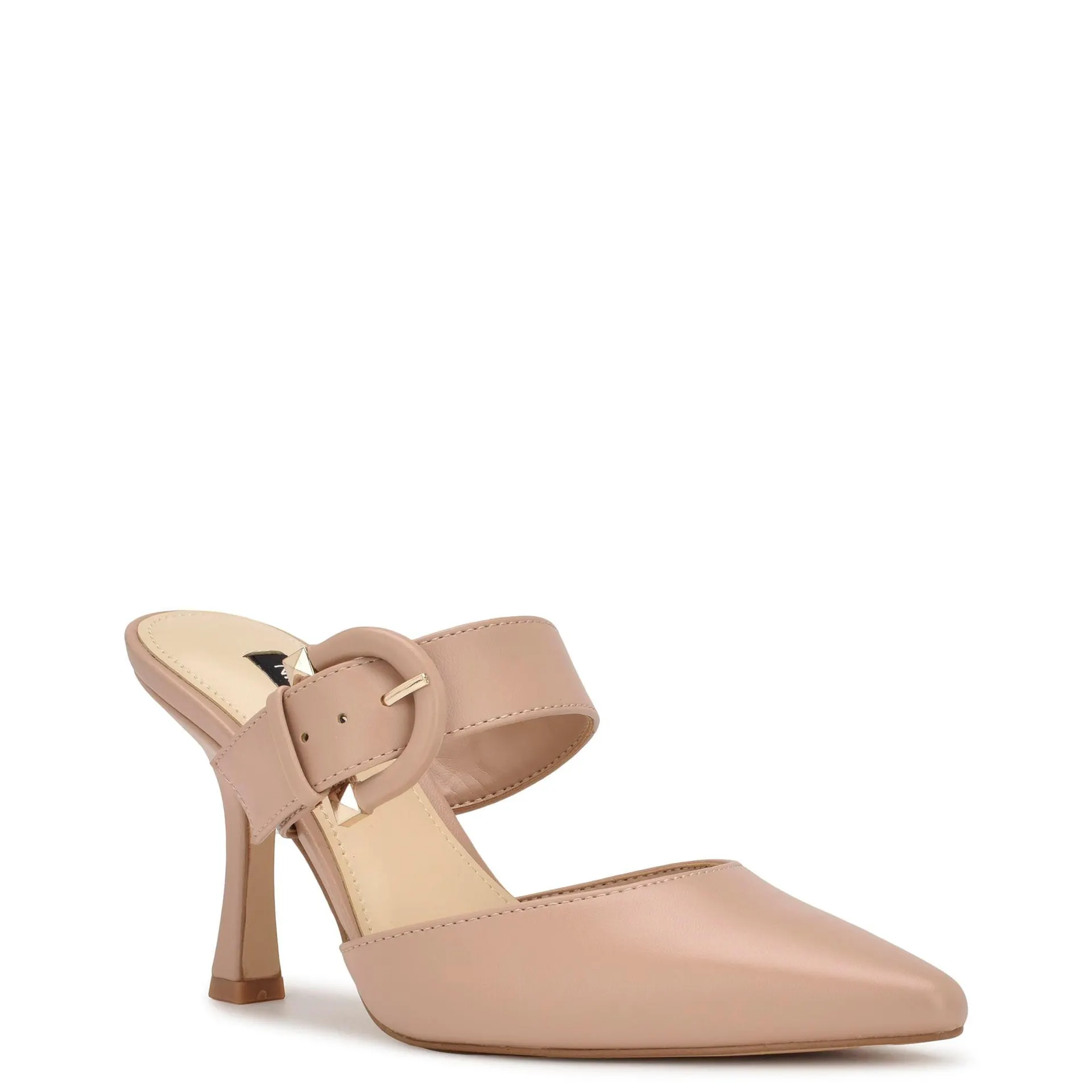 Zapato Destalonado Sanra3 Sintetico Nude Nine West