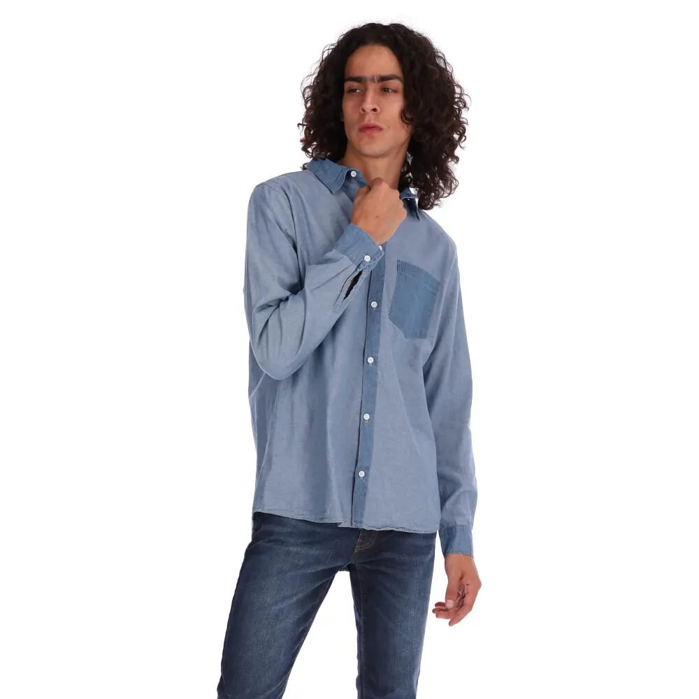 Camisa Hummo Hombre Con Bolsa En Pecho