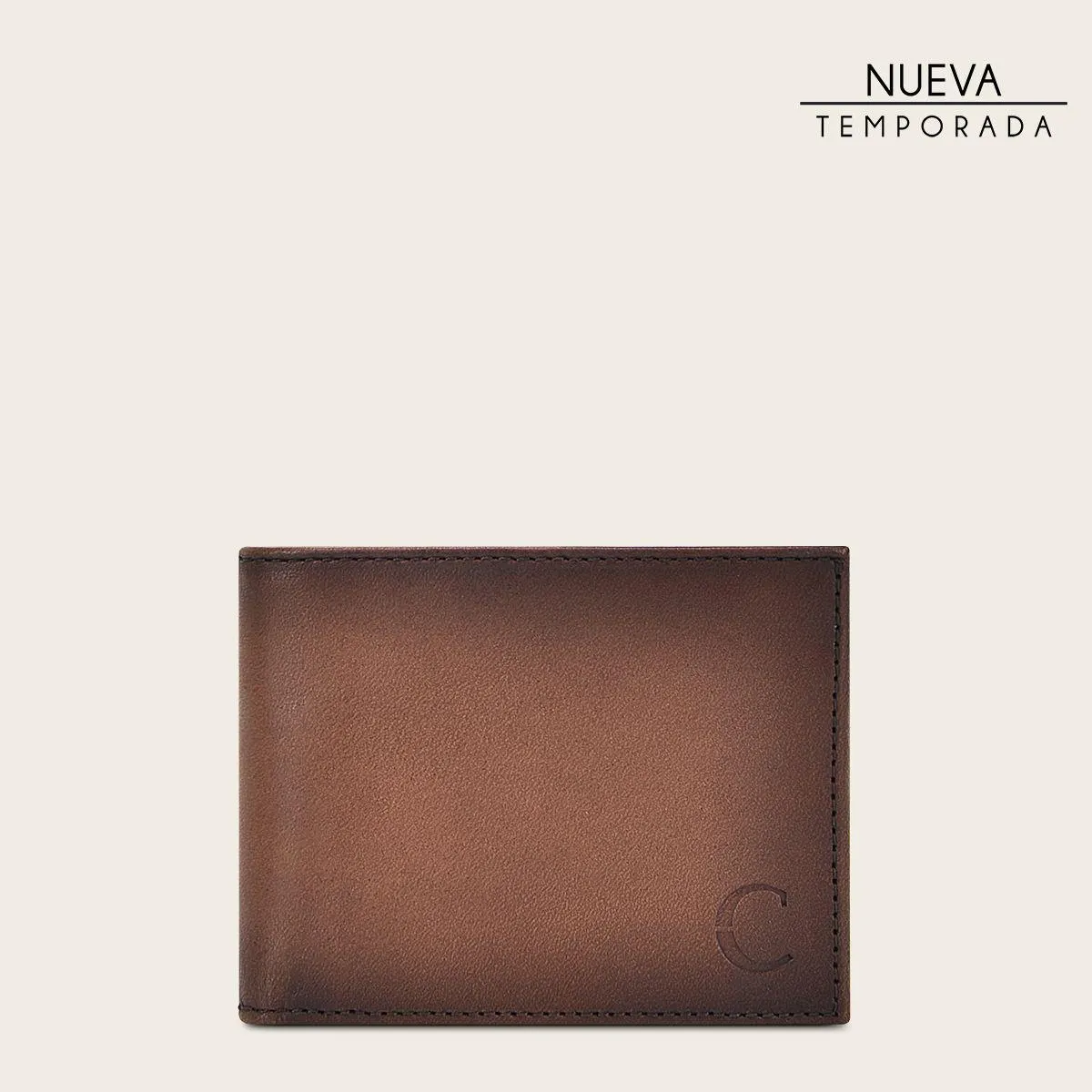 Billetera para caballero en piel genuina.