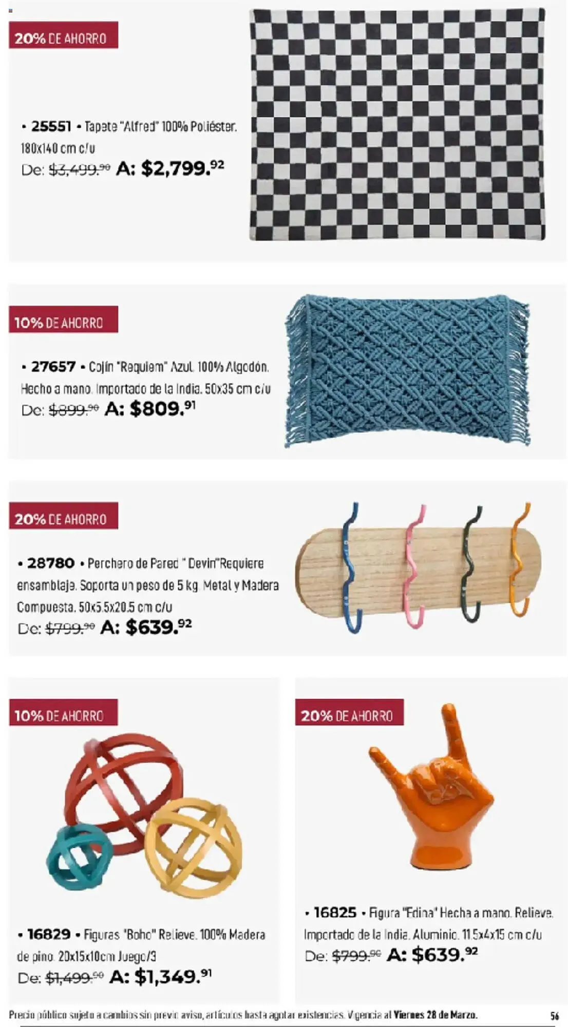 Catálogo de Catálogo Home Interiors 8 de marzo al 28 de marzo 2025 - Pagina 56