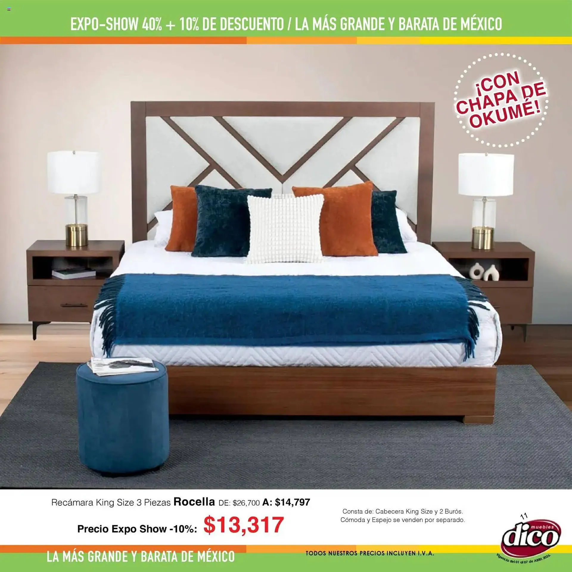 Catálogo de Catálogo Muebles Dico 1 de abril al 7 de abril 2026 - Pagina 11
