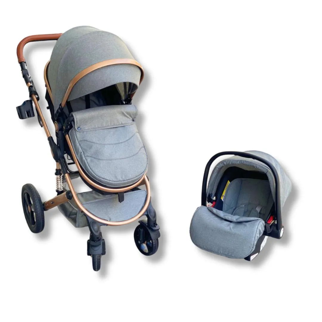CARRIOLA BABYLUX GRIS Dorado