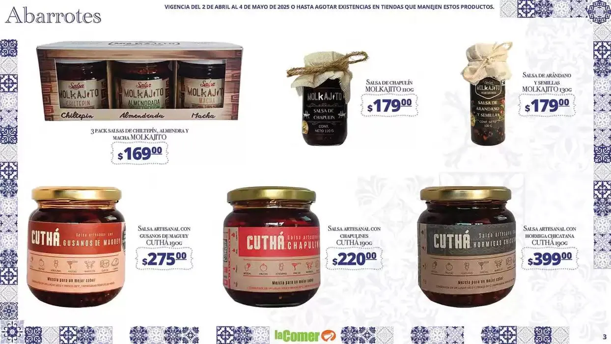 Catálogo de La Comer Puebla Rincones de México 2 de abril al 4 de mayo 2025 - Pagina 3