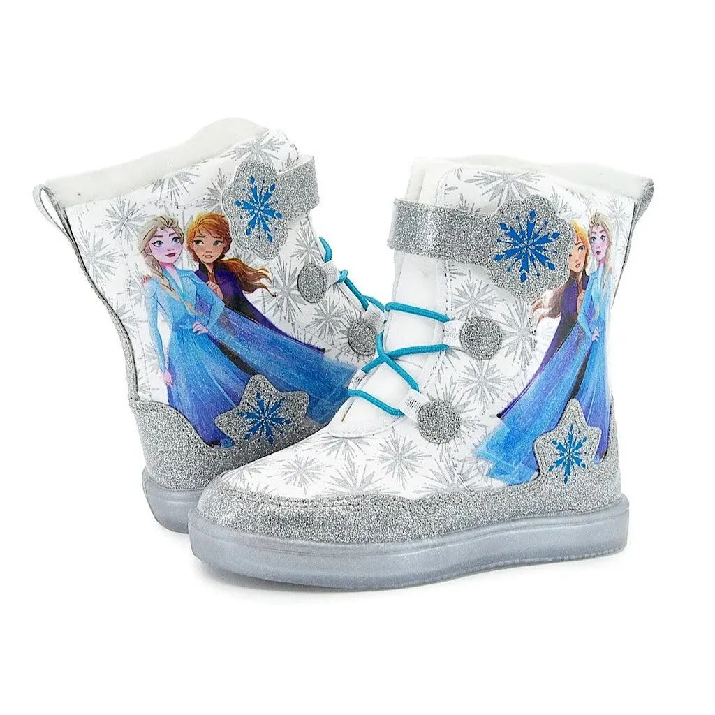 Bota Disney Frozen blanco plata
