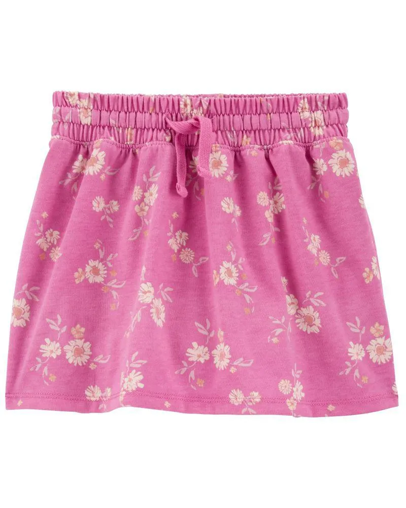 Falda Short De Punto De Algodón Con Estampado Floral Oshkosh B'Gosh