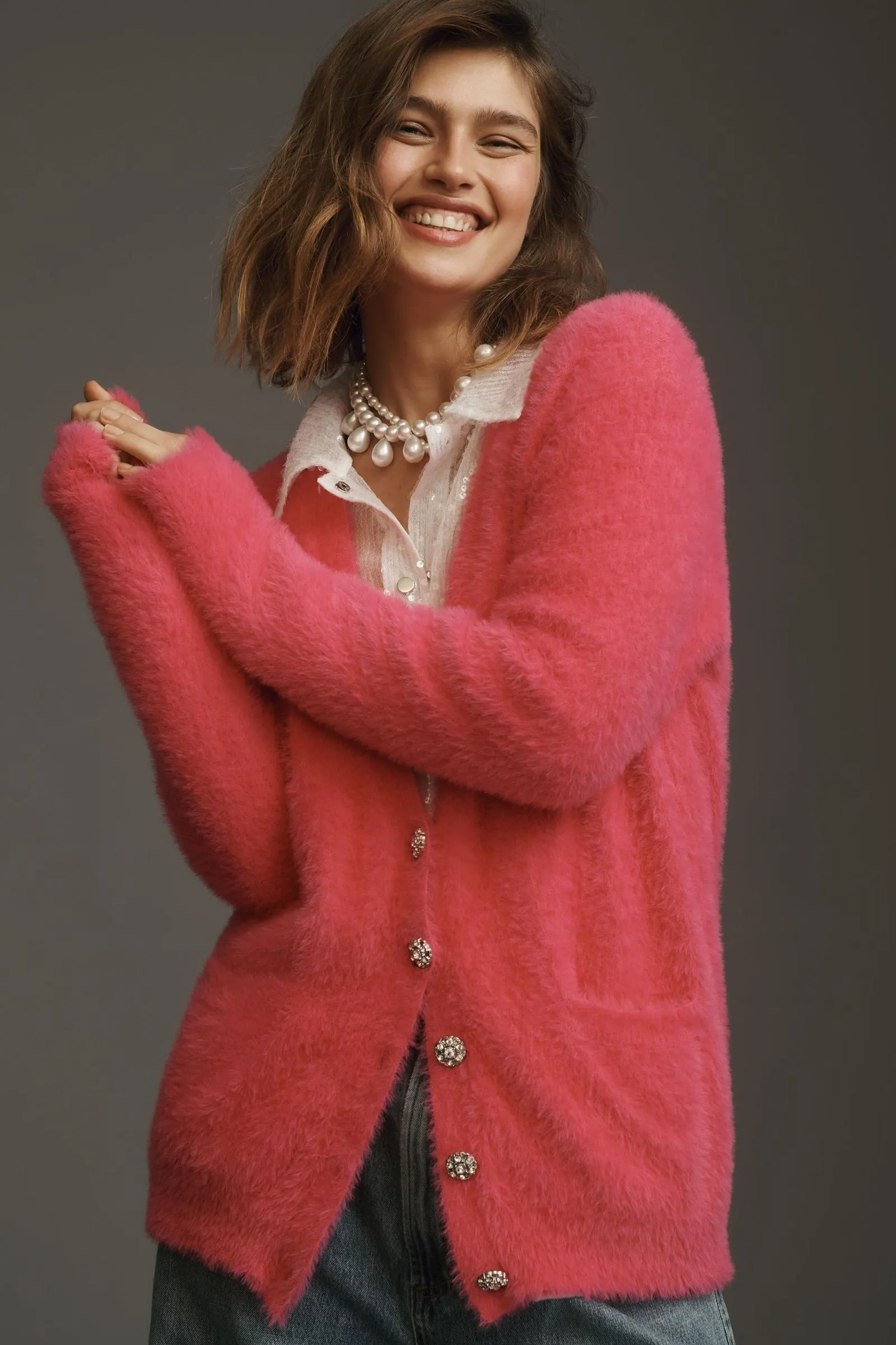 Le Superbe Fuzz Yeah Cardigan Sweater