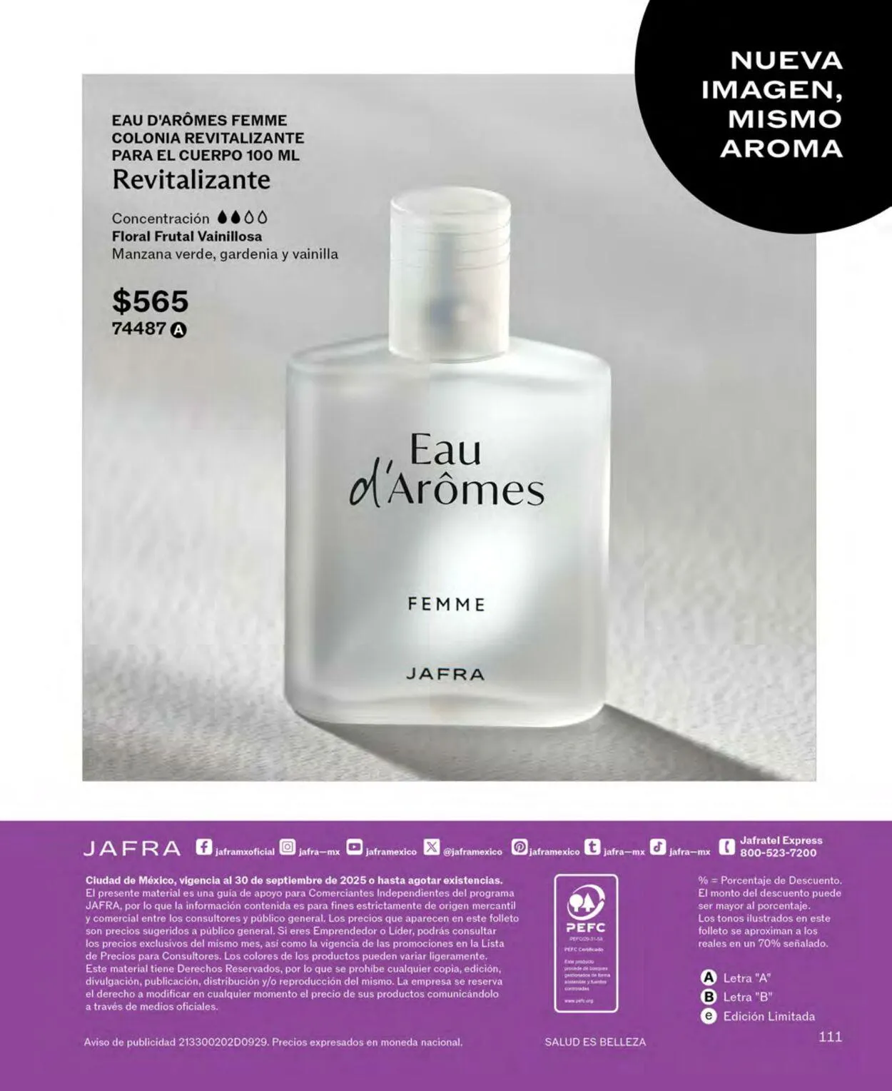 Catálogo de Jafra Oferta actual 16 de septiembre al 30 de septiembre 2025 - Pagina 111