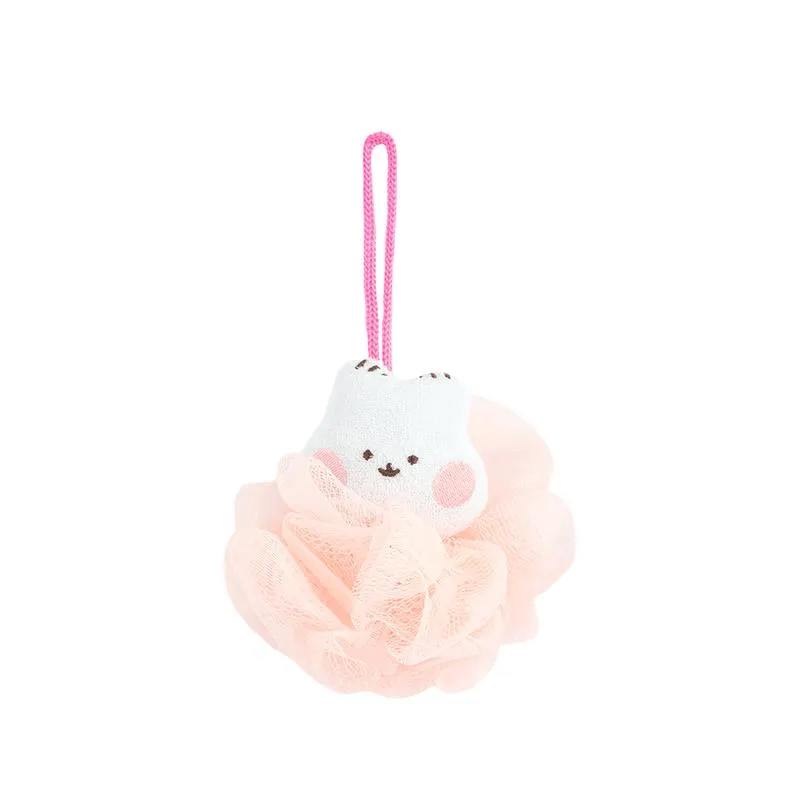 Esponja De Baño Ratora 100% Poliéster Rosa 16x21.5 cm