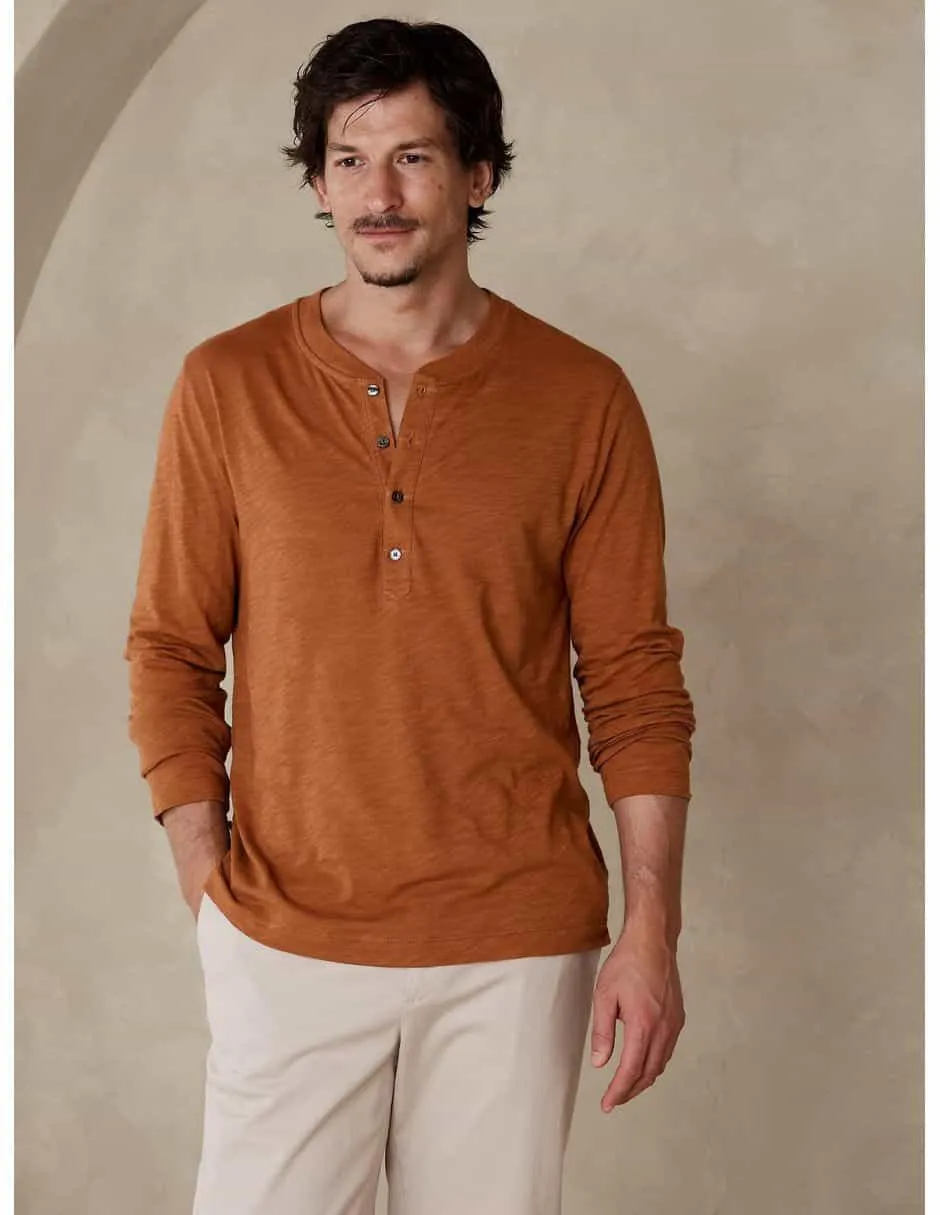 Playera cuello mao para hombre