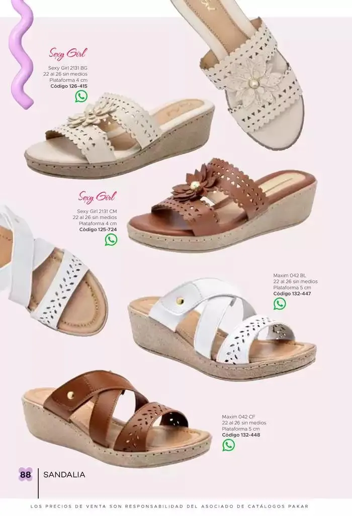 Catálogo de Pakar Sandalia 31 de enero al 31 de mayo 2025 - Pagina 88