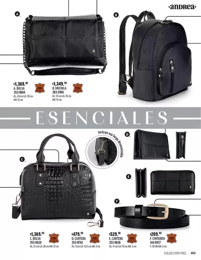Catálogo de ANDREA - BOLSAS Y ACCESORIOS 26 de agosto al 25 de enero 2025 - Pagina 34