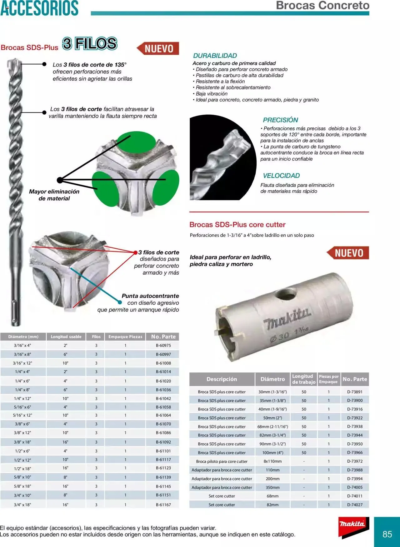 Catálogo de Makita Ofertas Accesorios 5 de septiembre al 31 de diciembre 2023 - Pagina 85