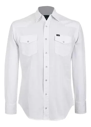Camisa Vaquera Wrangler Hombre Manga Larga 110