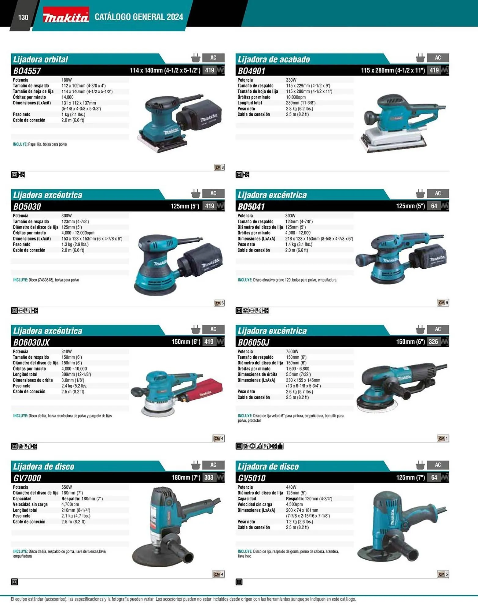 Catálogo de Catálogo Makita 12 de enero al 31 de diciembre 2026 - Pagina 130