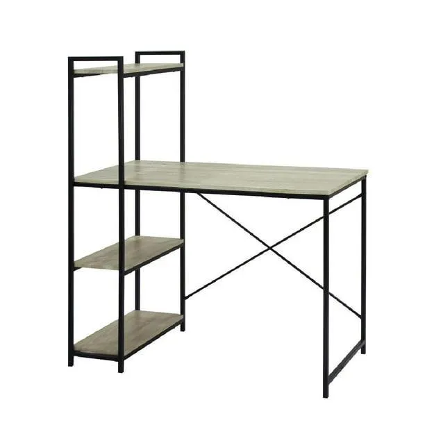 Escritorio Mainstays Café con Repisas