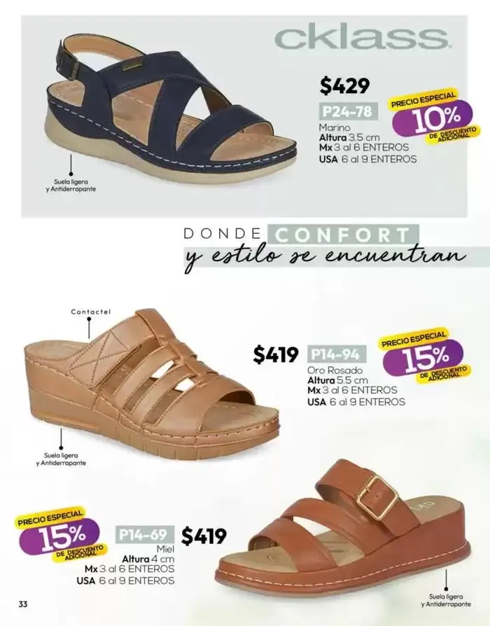 Catálogo de Catálogo Cklass Calzado Novedades de Verano 2025 México 28 de marzo al 27 de abril 2025 - Pagina 34