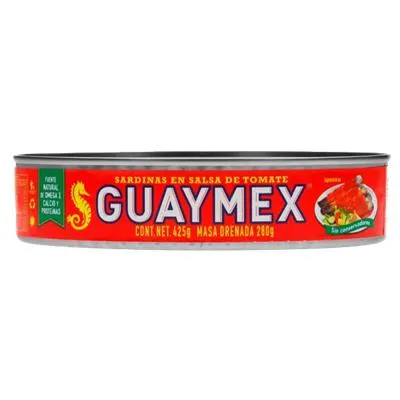 SARDINA SALSA TOMATE GUAYMEX 425 GRAMOS