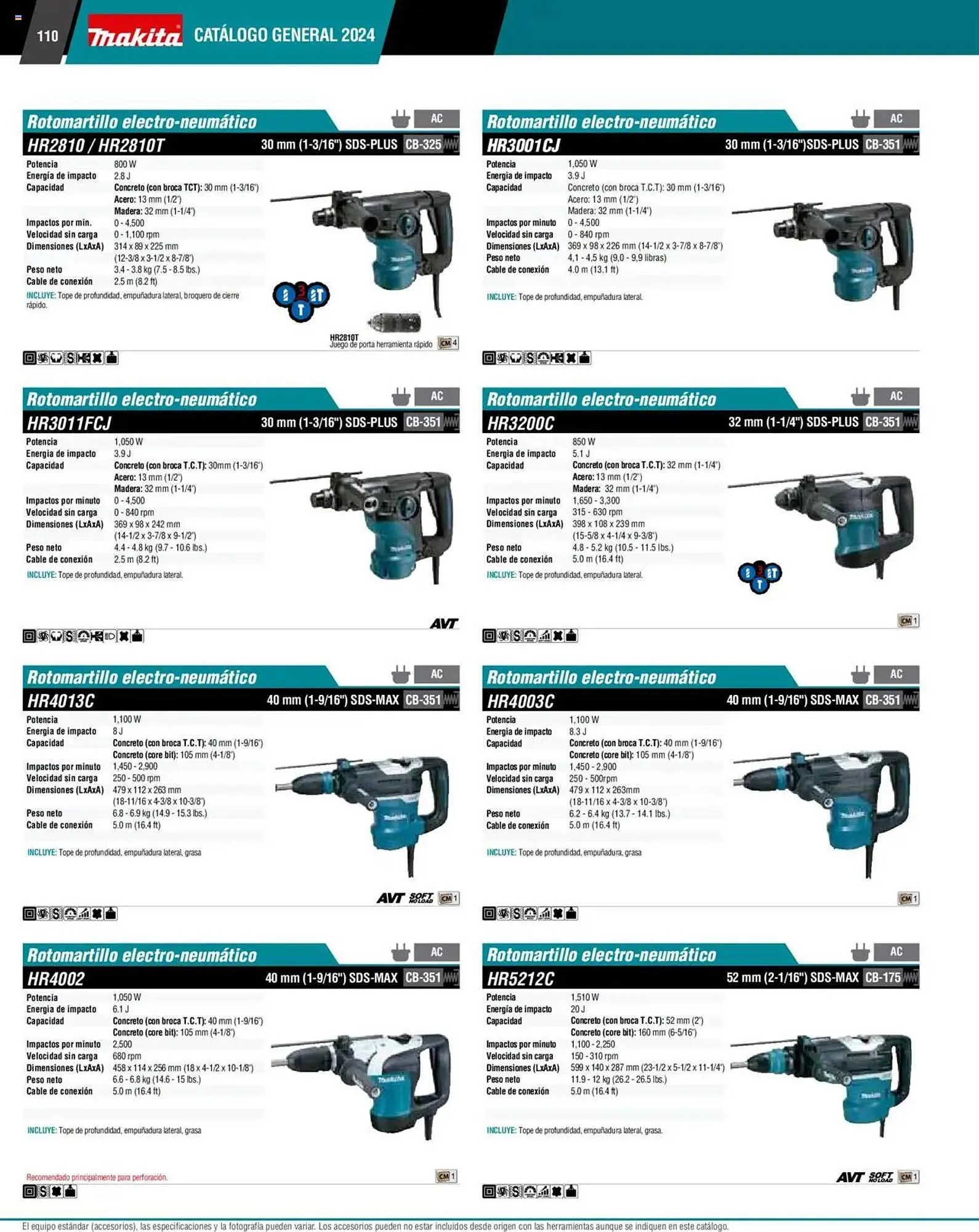Catálogo de Catálogo Makita 4 de septiembre al 1 de julio 2026 - Pagina 110