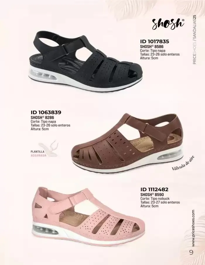 Catálogo de SANDALIAS | CONFORT | 2025 | 1E 11 de marzo al 31 de agosto 2025 - Pagina 9
