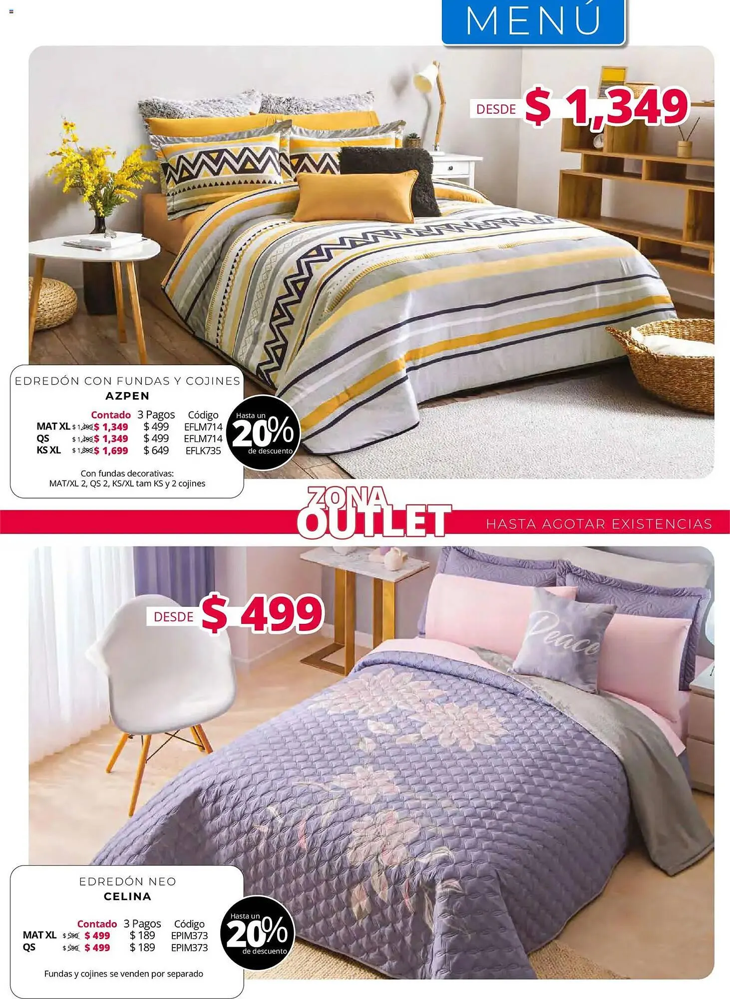 Catálogo de Catálogo Colchas Concord 1 de mayo al 1 de agosto 2026 - Pagina 214