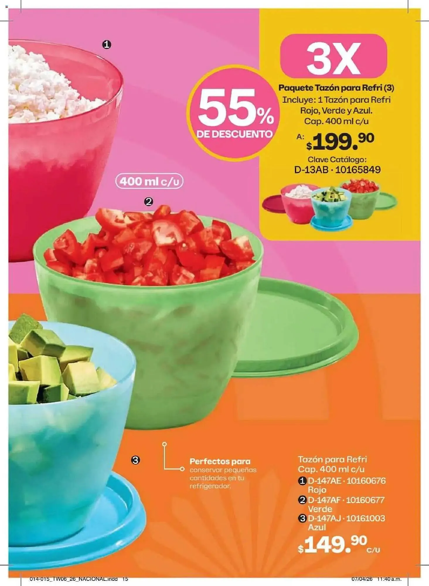 Catálogo de Catálogo Tupperware 18 de mayo al 14 de junio 2026 - Pagina 15