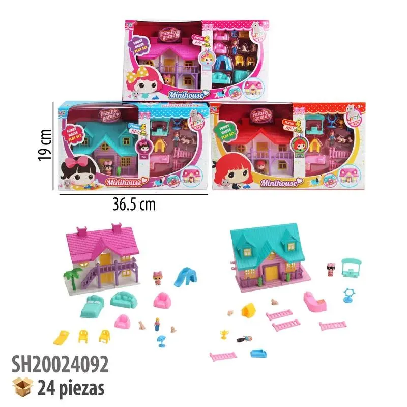 CASA DE MUÑECAS CON ACCESORIOS.