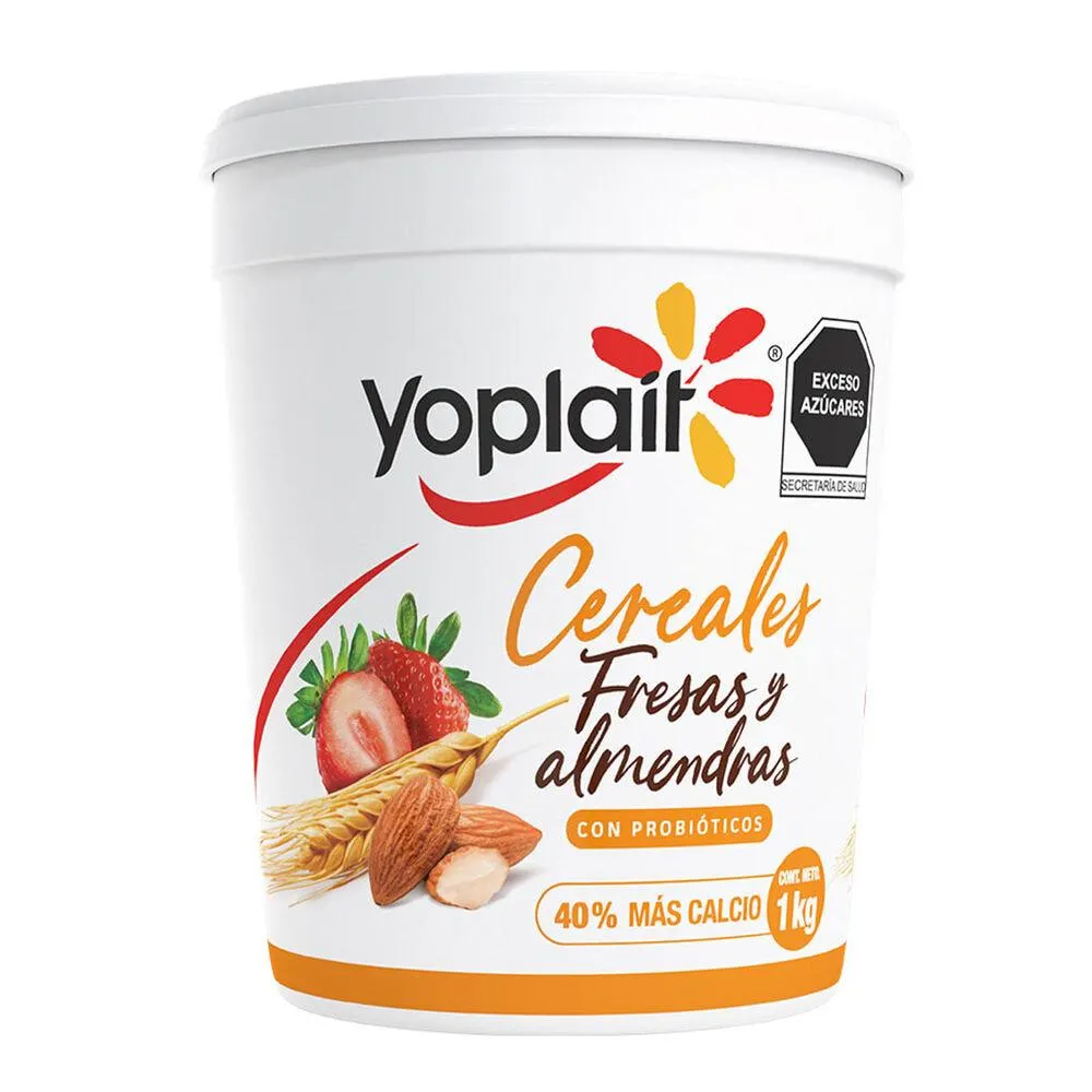 Yoghurt Batido Yoplait Con Cereales y Fresa 1 kg