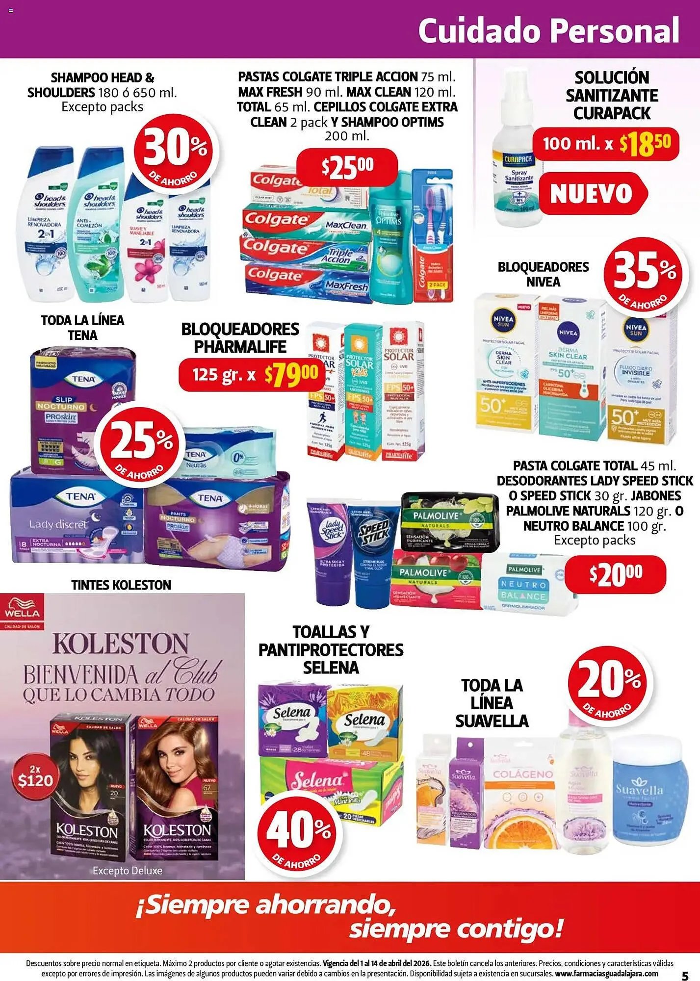 Catálogo de Folleto Farmacias Guadalajara 1 de abril al 15 de abril 2026 - Pagina 5