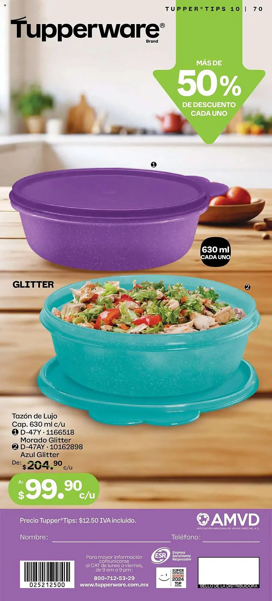Catálogo de Catálogo Tupperware 8 de septiembre al 6 de octubre 2025 - Pagina 70