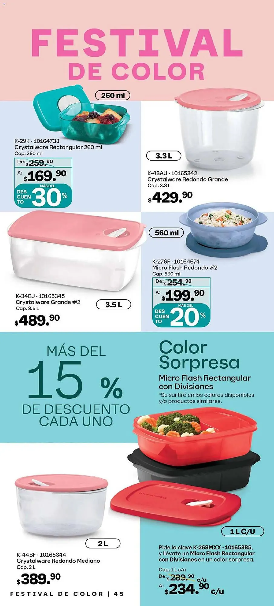 Catálogo de Catálogo Tupperware 26 de enero al 23 de febrero 2026 - Pagina 45