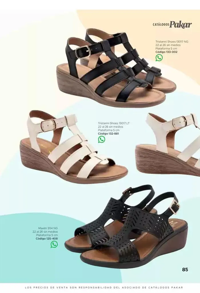 Catálogo de Pakar Sandalia 31 de enero al 31 de mayo 2025 - Pagina 85