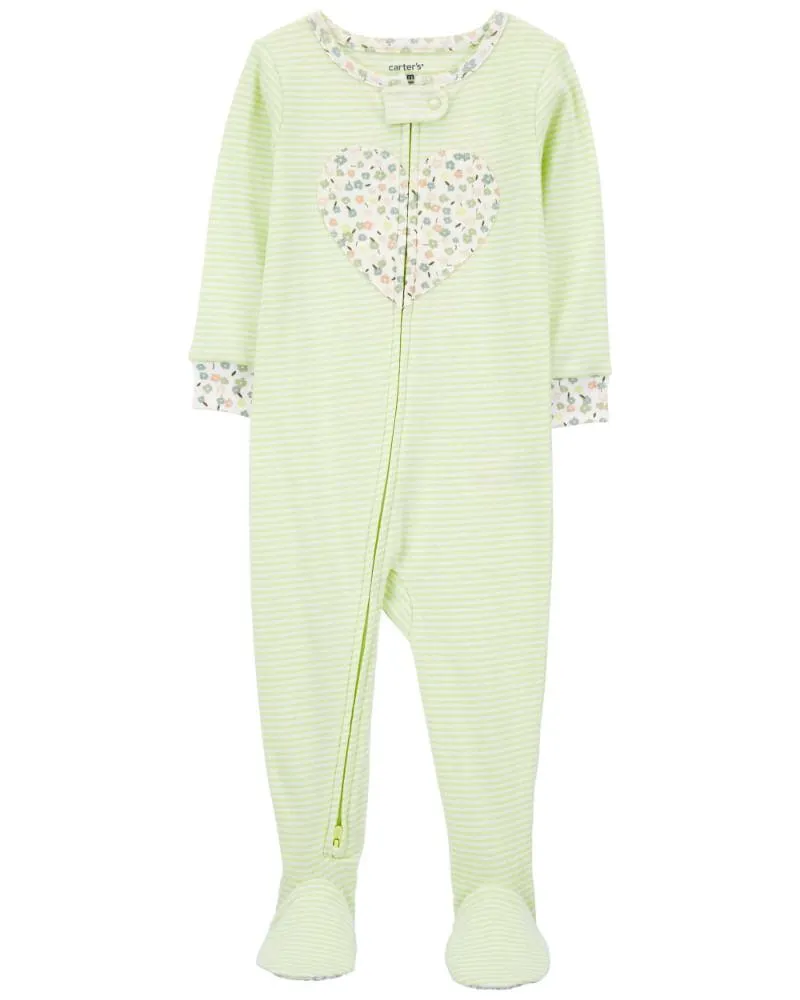 Mameluco De 1 Pieza Con Calcetas, De Corazón Carter's