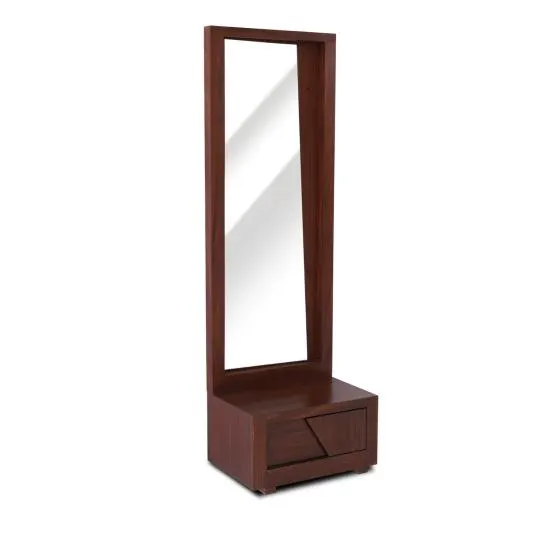 ESPEJO DE PIE CON CAJON CRETA